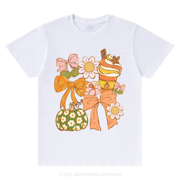 Fall Pumpkin Coquette Fall T-Shirts Beepumpkin 