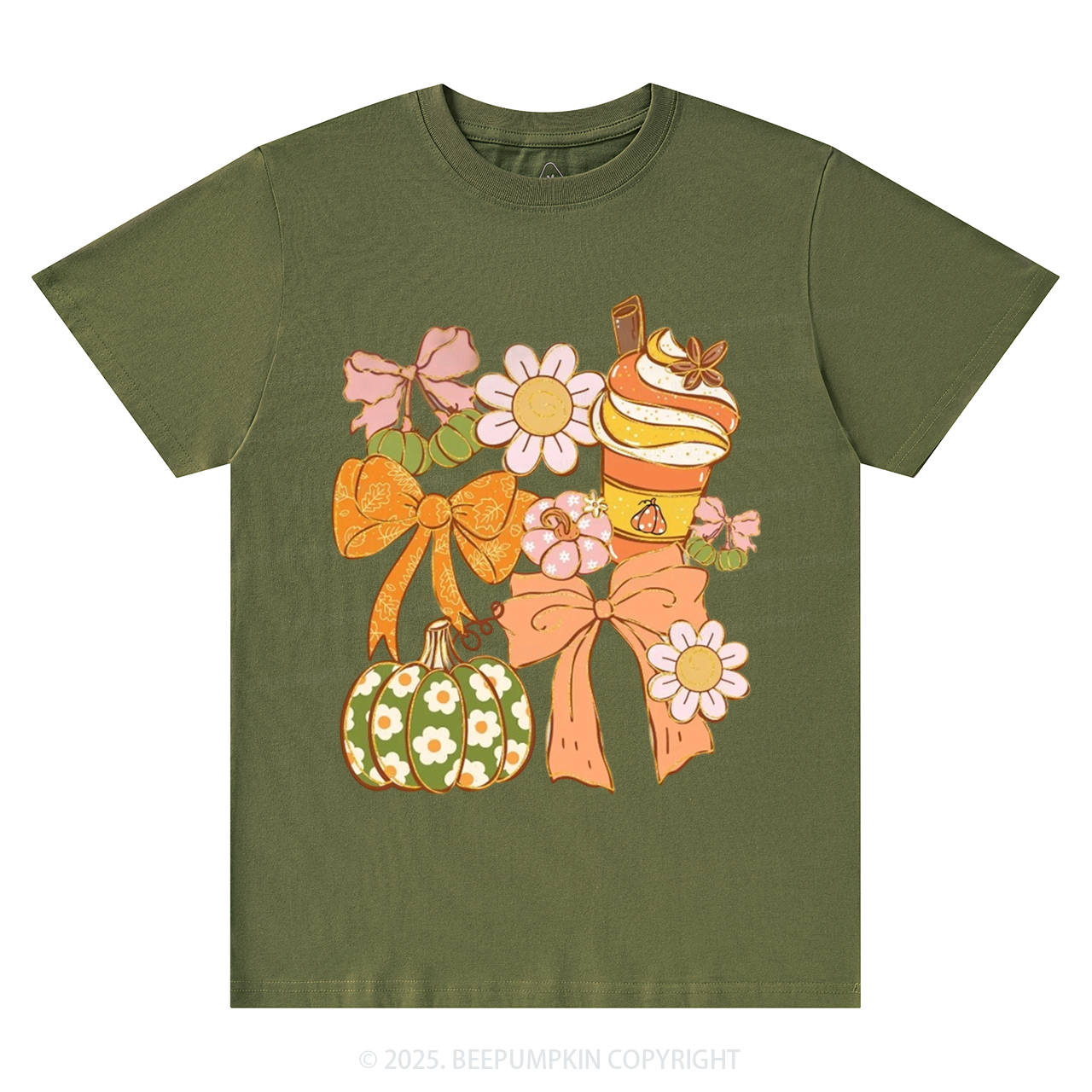 Fall Pumpkin Coquette Fall T-Shirts Beepumpkin 