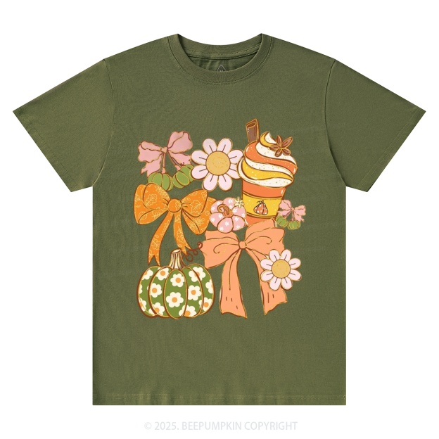 Fall Pumpkin Coquette Fall T-Shirts Beepumpkin 