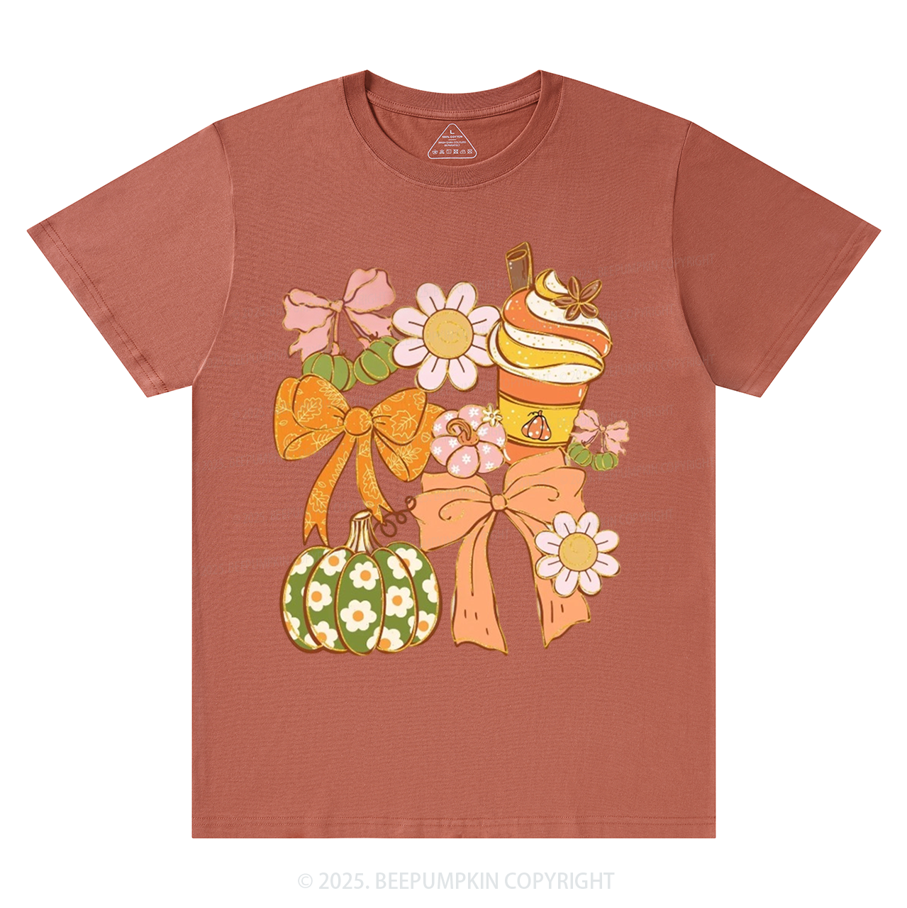 Fall Pumpkin Coquette Fall T-Shirts Beepumpkin