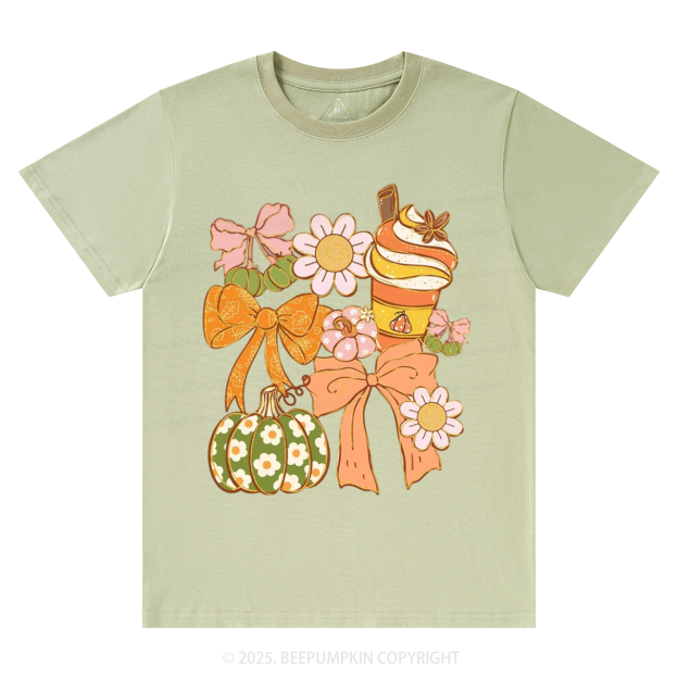 Fall Pumpkin Coquette Fall T-Shirts Beepumpkin 