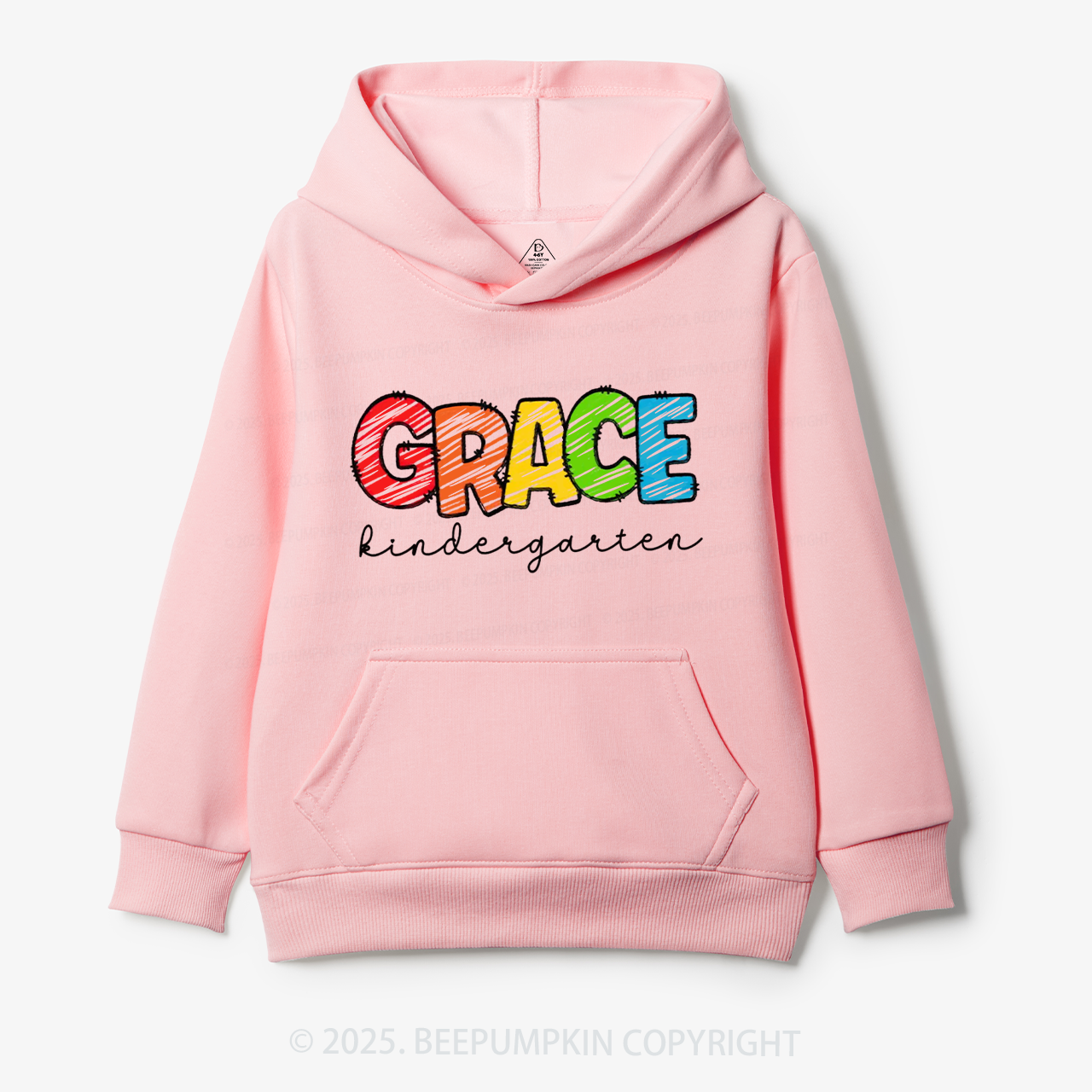 Personalized Rainbow Alphabet Name Kid's Hoodies Beepumpkin