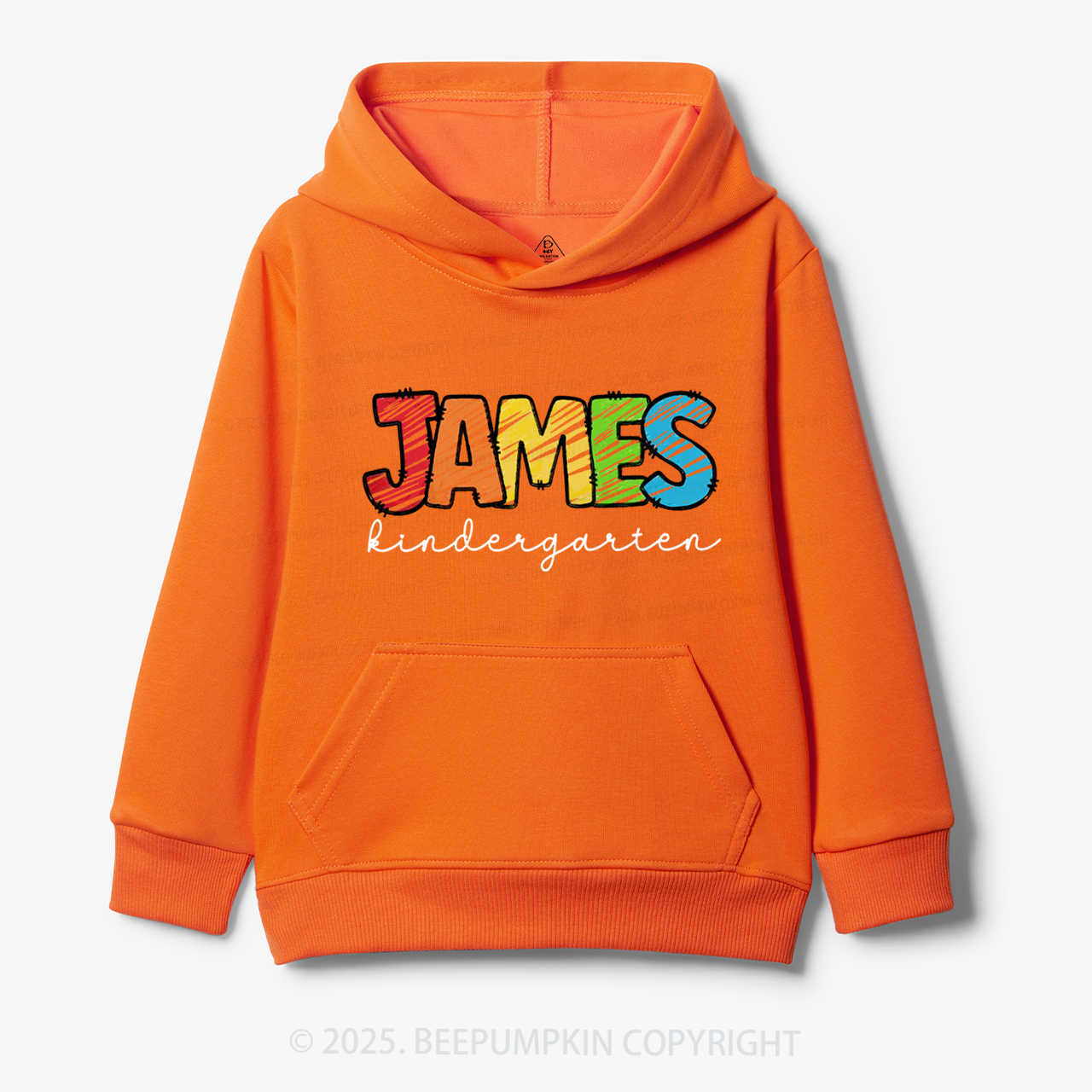 Personalized Rainbow Alphabet Name Kid's Hoodies Beepumpkin