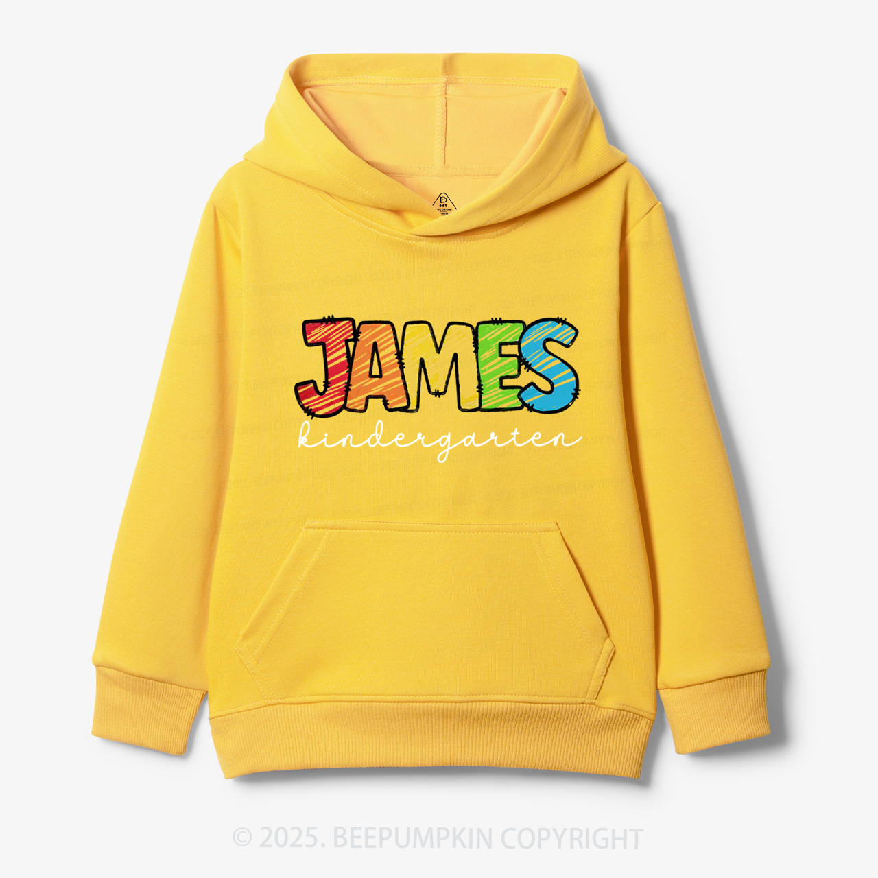 Personalized Rainbow Alphabet Name Kid's Hoodies Beepumpkin