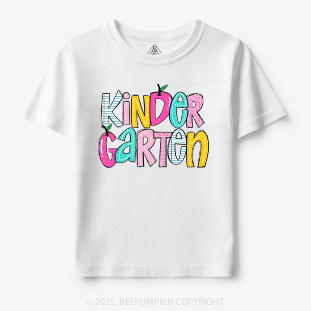 Personalized Colorful Grades Toddler&Kid's Tees Beepumpkin