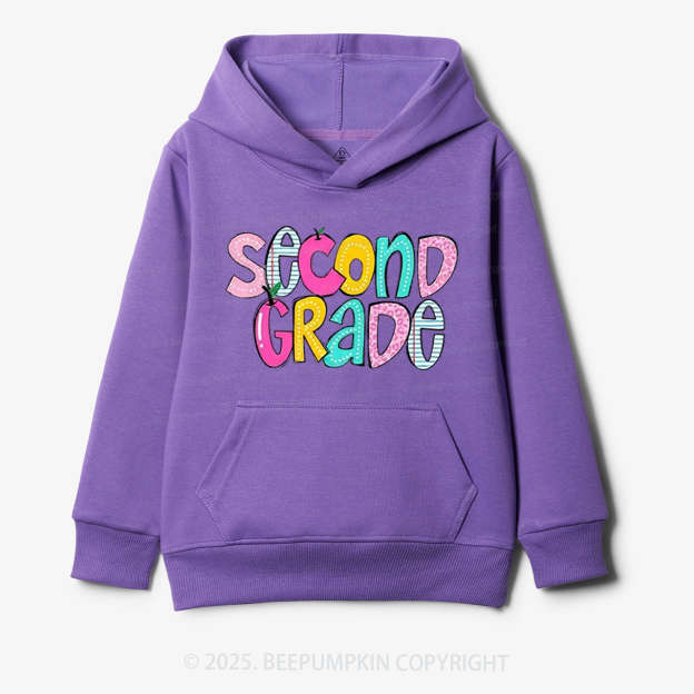 Personalized Colorful Grades Kid's Hoodies Beepumpkin