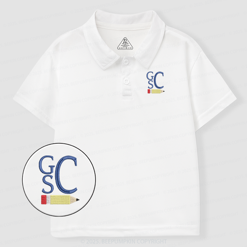 Personalized Book Monogram Design Toddler&Kid's Polo Shirt Beepumpkin