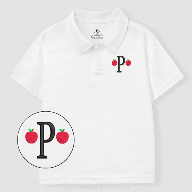 Embroidery Personalized Monogram Back to School Toddler&Kid's Polo Shirt Beepumpkin