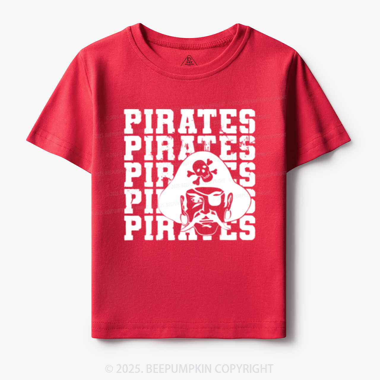 Personalized Pirates Mascot Toddler&Kid's Tees Beepumpkin