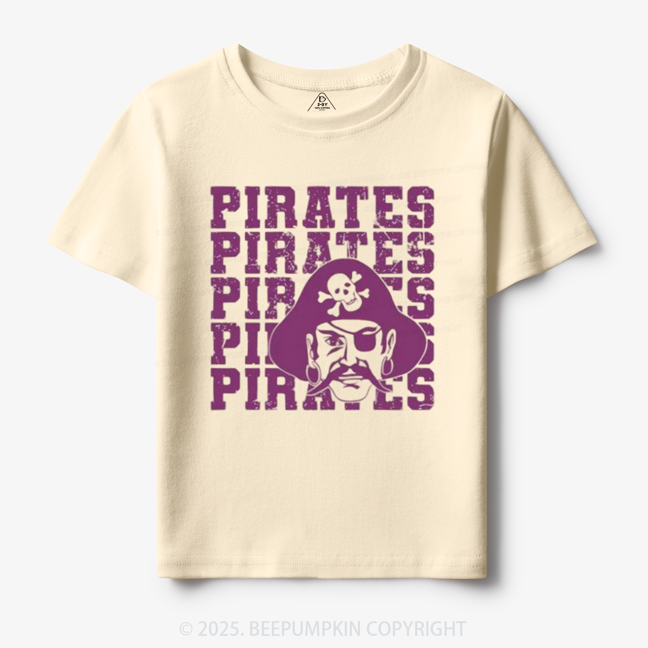 Personalized Pirates Mascot Toddler&Kid's Tees Beepumpkin