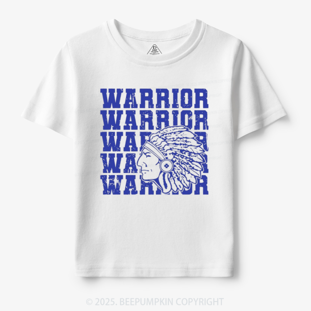 Personalized Warrior Mascot Toddler&Kid's Tees Beepumpkin