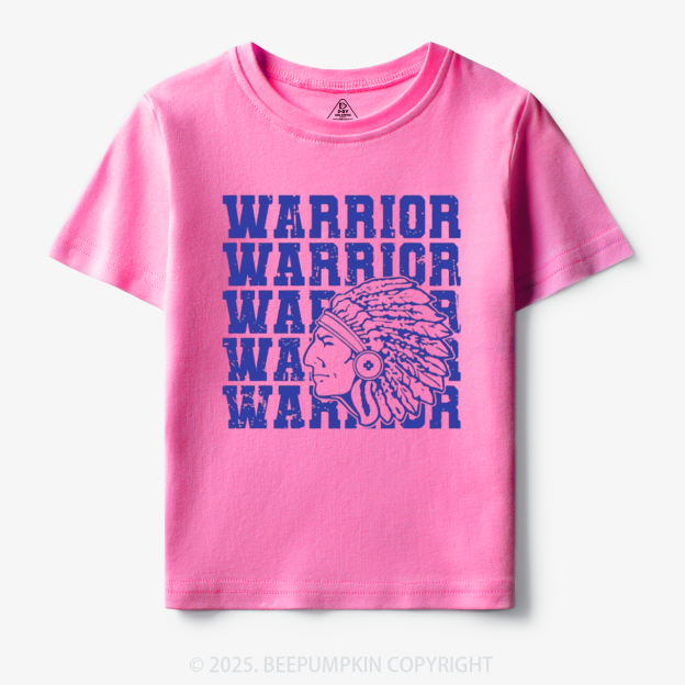 Personalized Warrior Mascot Toddler&Kid's Tees Beepumpkin