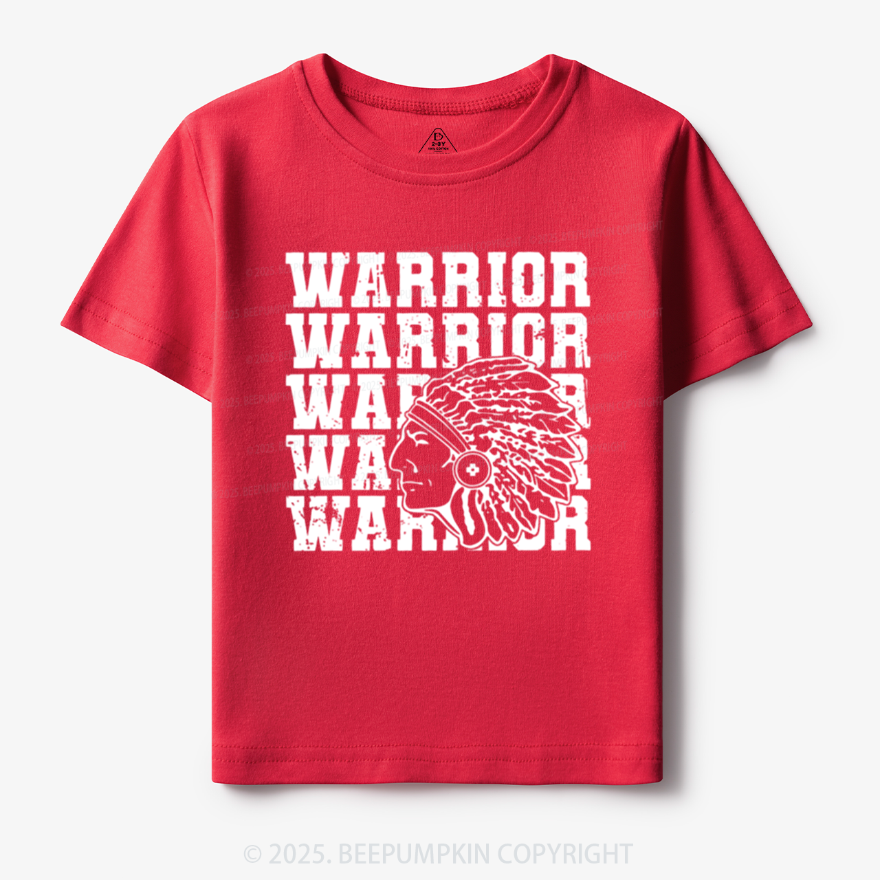 Personalized Warrior Mascot Toddler&Kid's Tees Beepumpkin