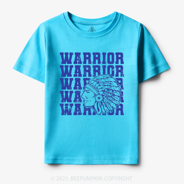 Personalized Warrior Mascot Toddler&Kid's Tees Beepumpkin
