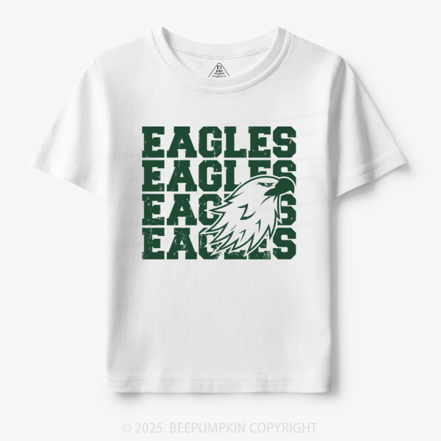 Personalized Eagles Mascot Toddler&Kid's Tees Beepumpkin