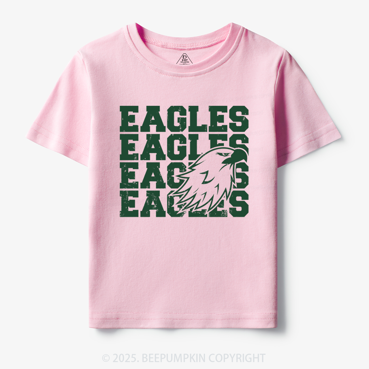 Personalized Eagles Mascot Toddler&Kid's Tees Beepumpkin