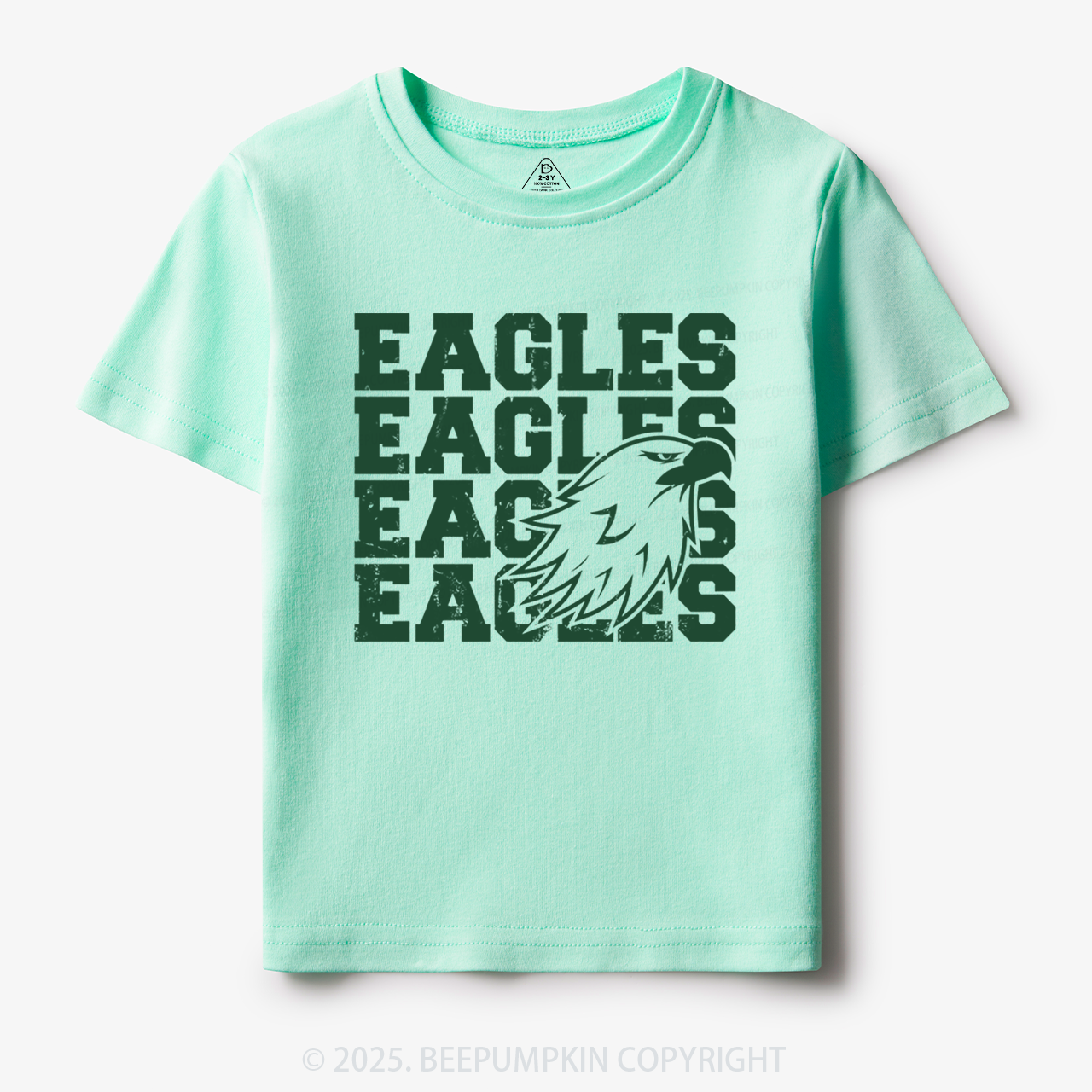 Personalized Eagles Mascot Toddler&Kid's Tees Beepumpkin