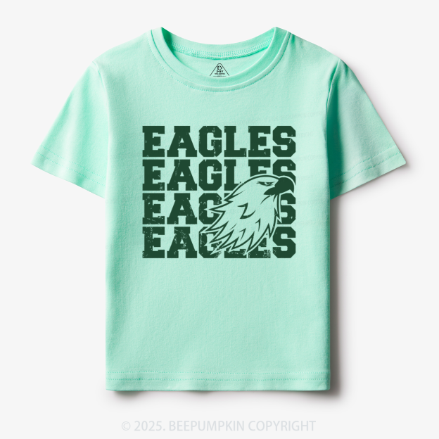 Personalized Eagles Mascot Toddler&Kid's Tees Beepumpkin