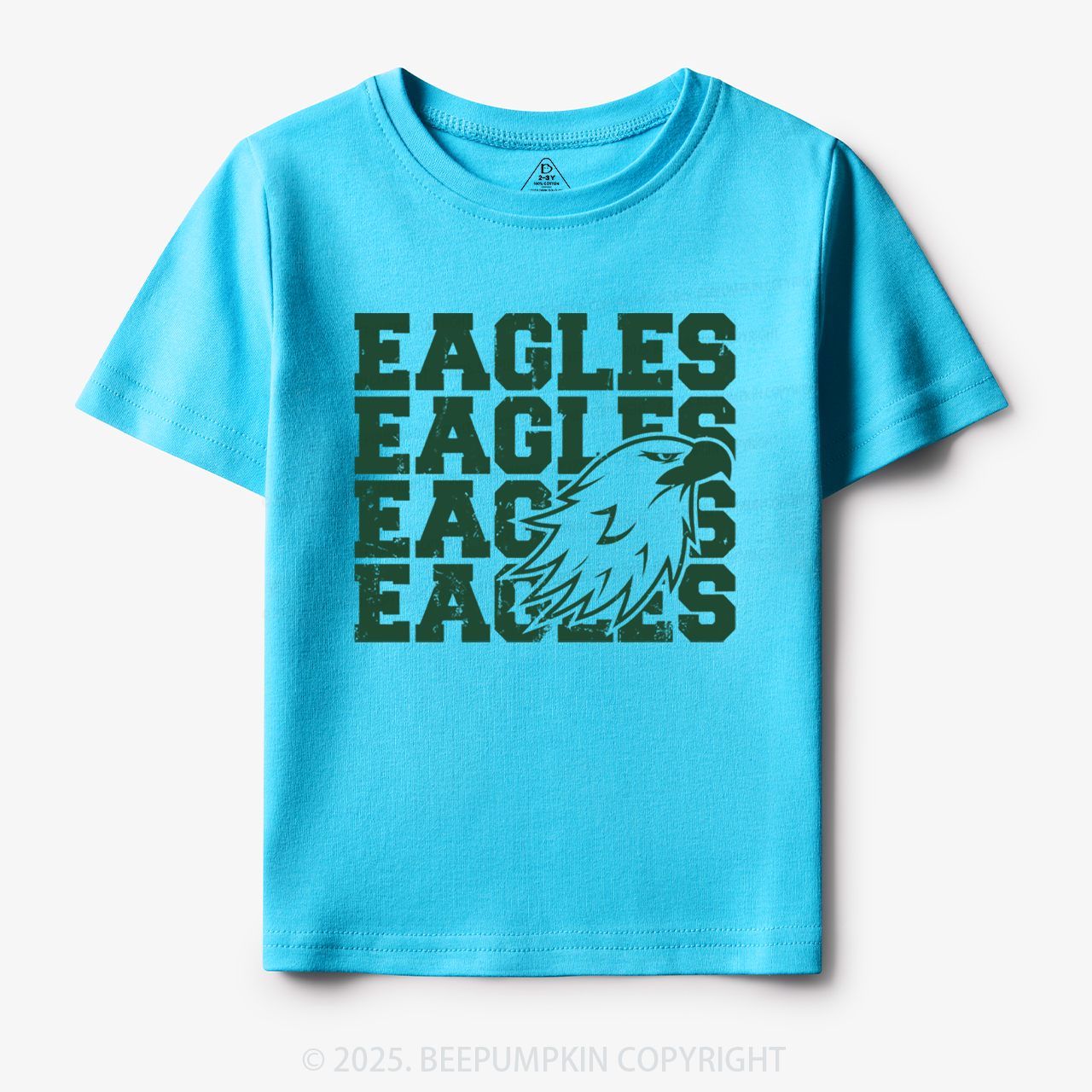 Personalized Eagles Mascot Toddler&Kid's Tees Beepumpkin