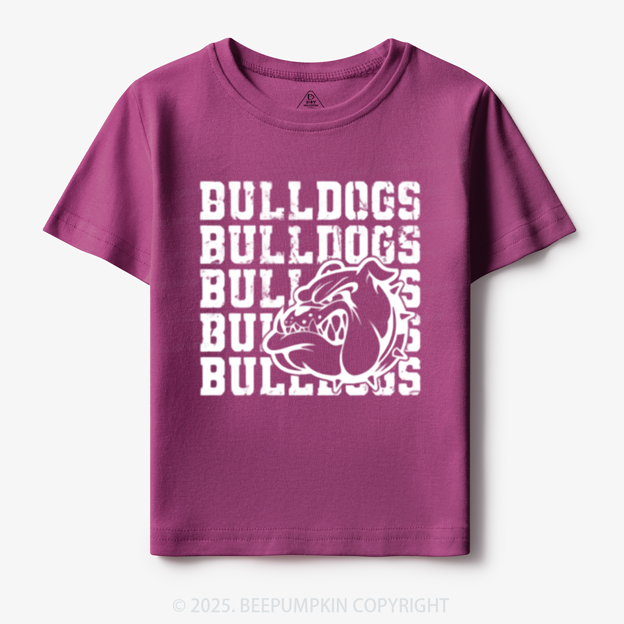 Personalized Bulldogs Mascot Toddler&Kid's Tees Beepumpkin