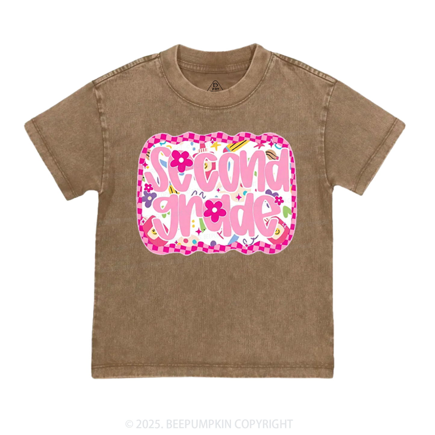 Personalized Pink School Magic Toddler&Kids Washed Tees