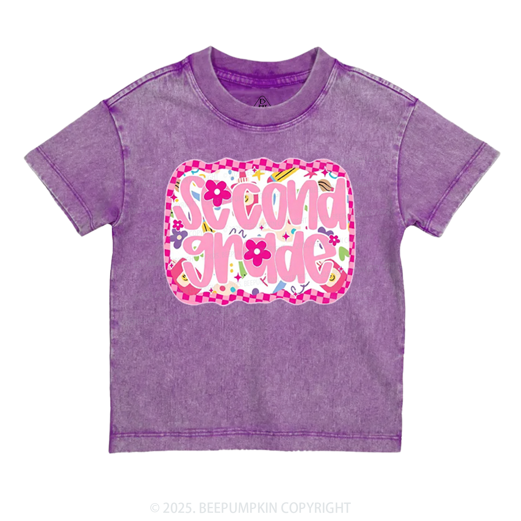 Personalized Pink School Magic Toddler&Kids Washed Tees