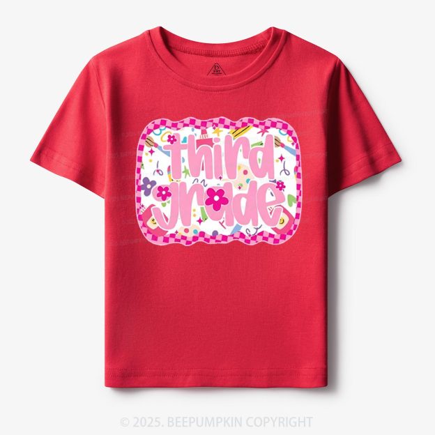 Personalized Pink School Magic Toddler&Kid's Tees Beepumpkin