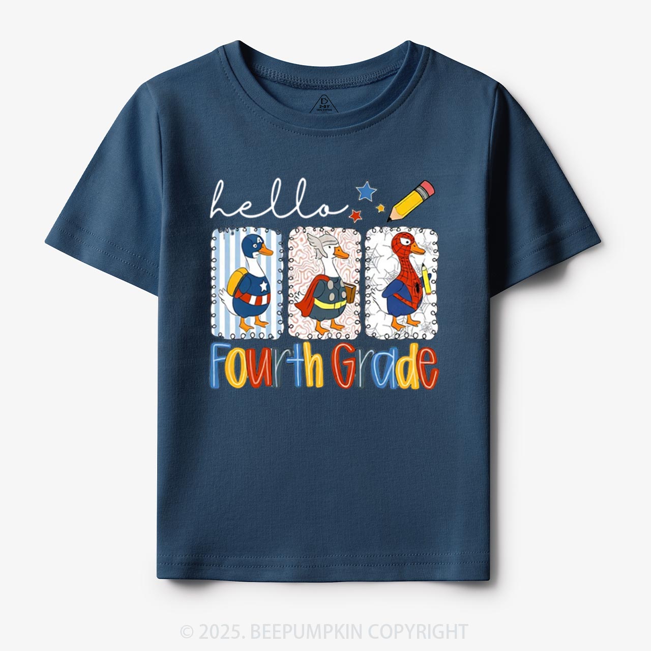 Personalized Hello School Toddler&Kid's Tees Beepumpkin