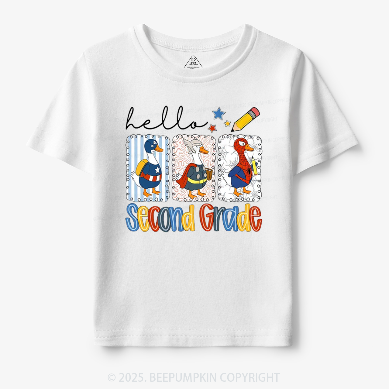 Personalized Hello School Toddler&Kid's Tees Beepumpkin