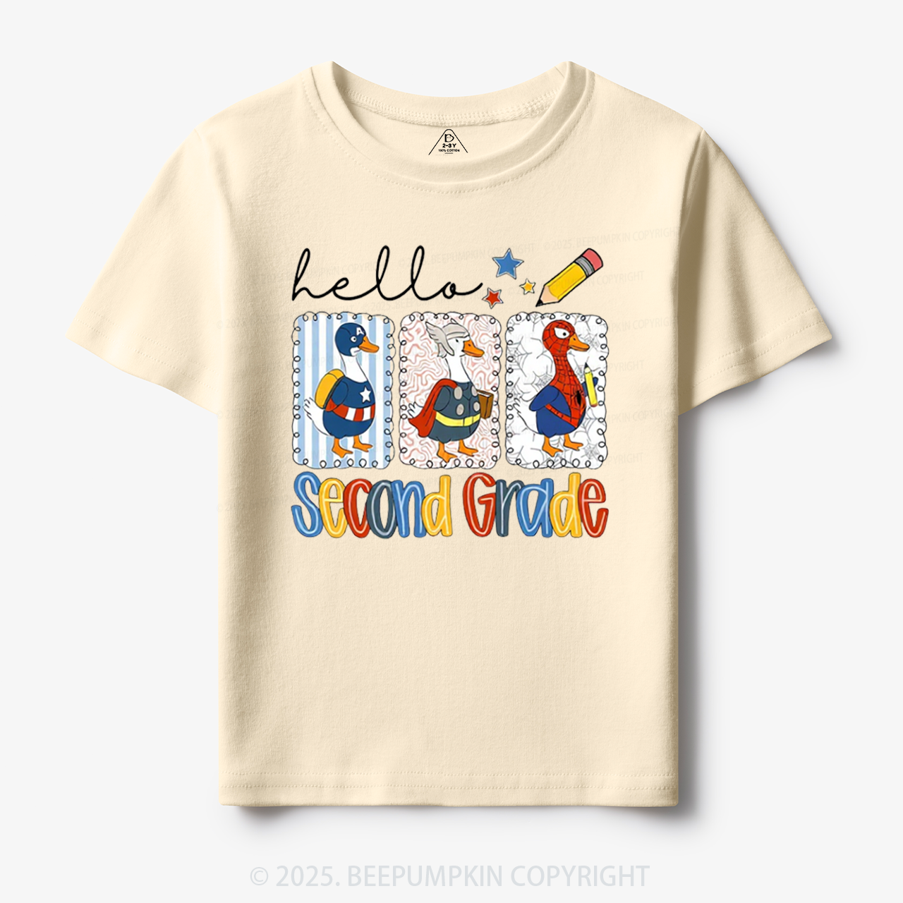 Personalized Hello School Toddler&Kid's Tees Beepumpkin