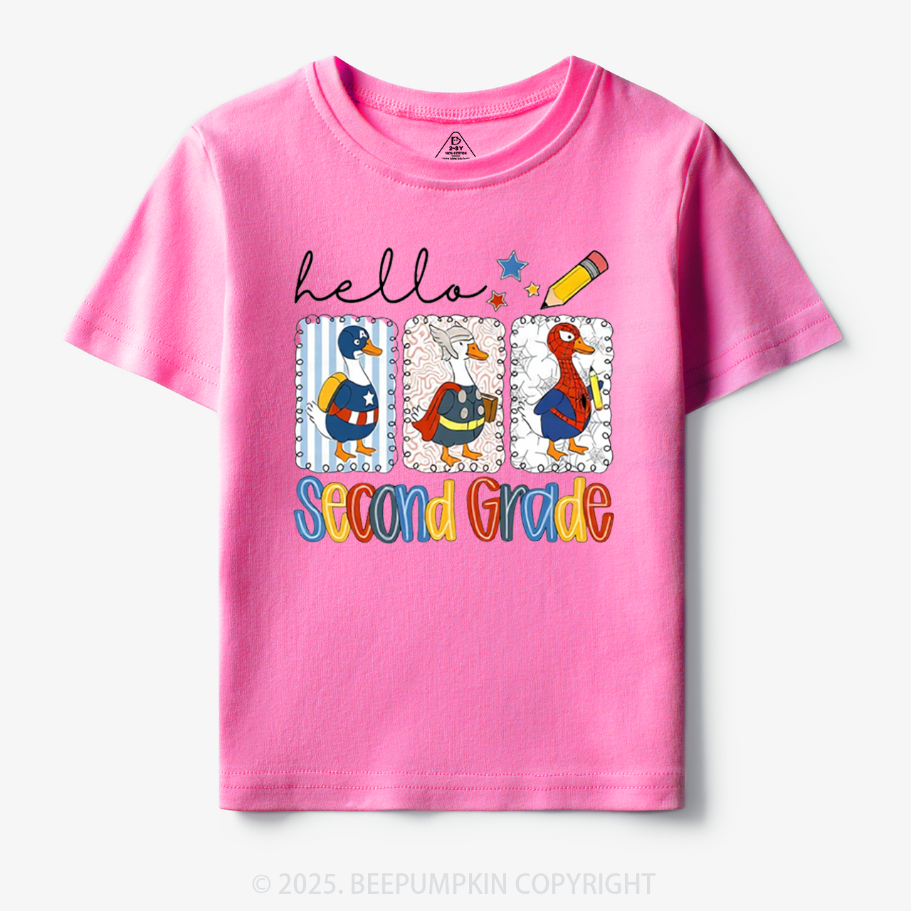 Personalized Hello School Toddler&Kid's Tees Beepumpkin