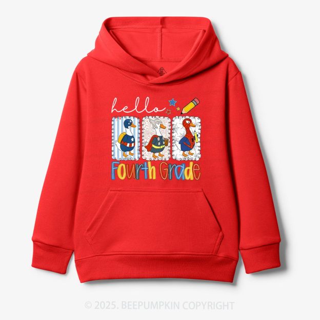 Personalized Hello School Kid's Hoodies Beepumpkin
