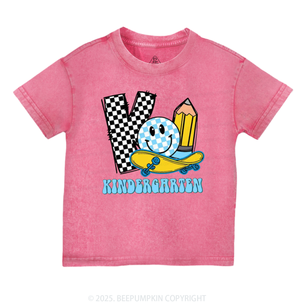 Personalized Pencil & Board Crew Toddler&Kids Washed Tees