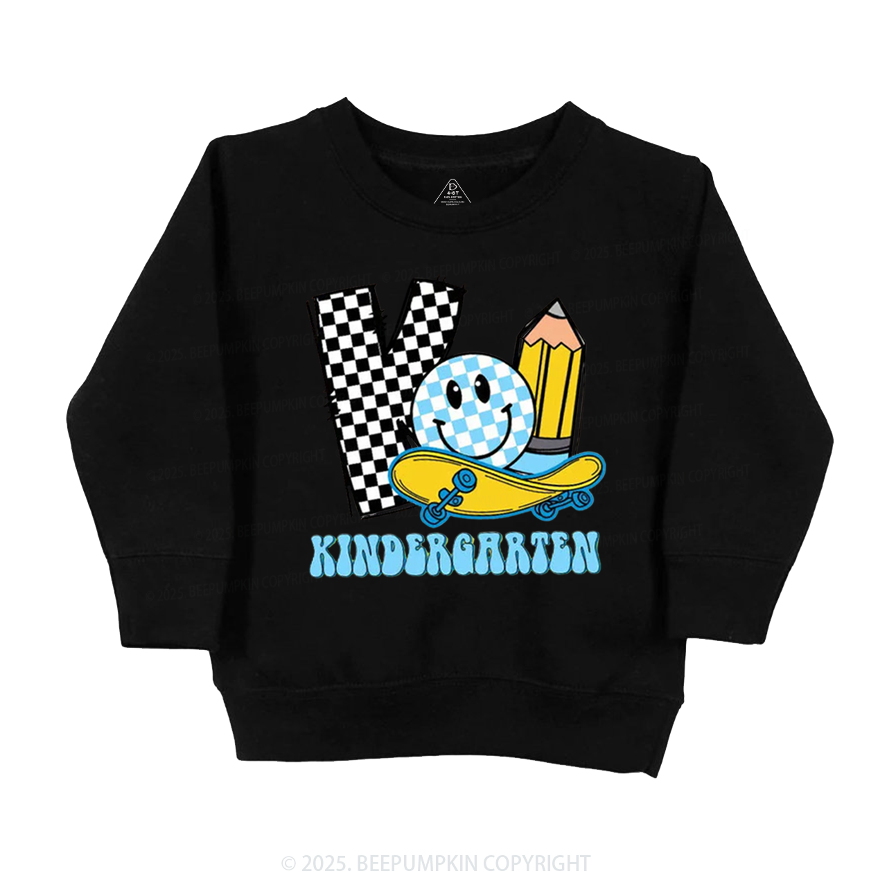 Personalized Pencil & Board Crew Kid's Sweatshirt