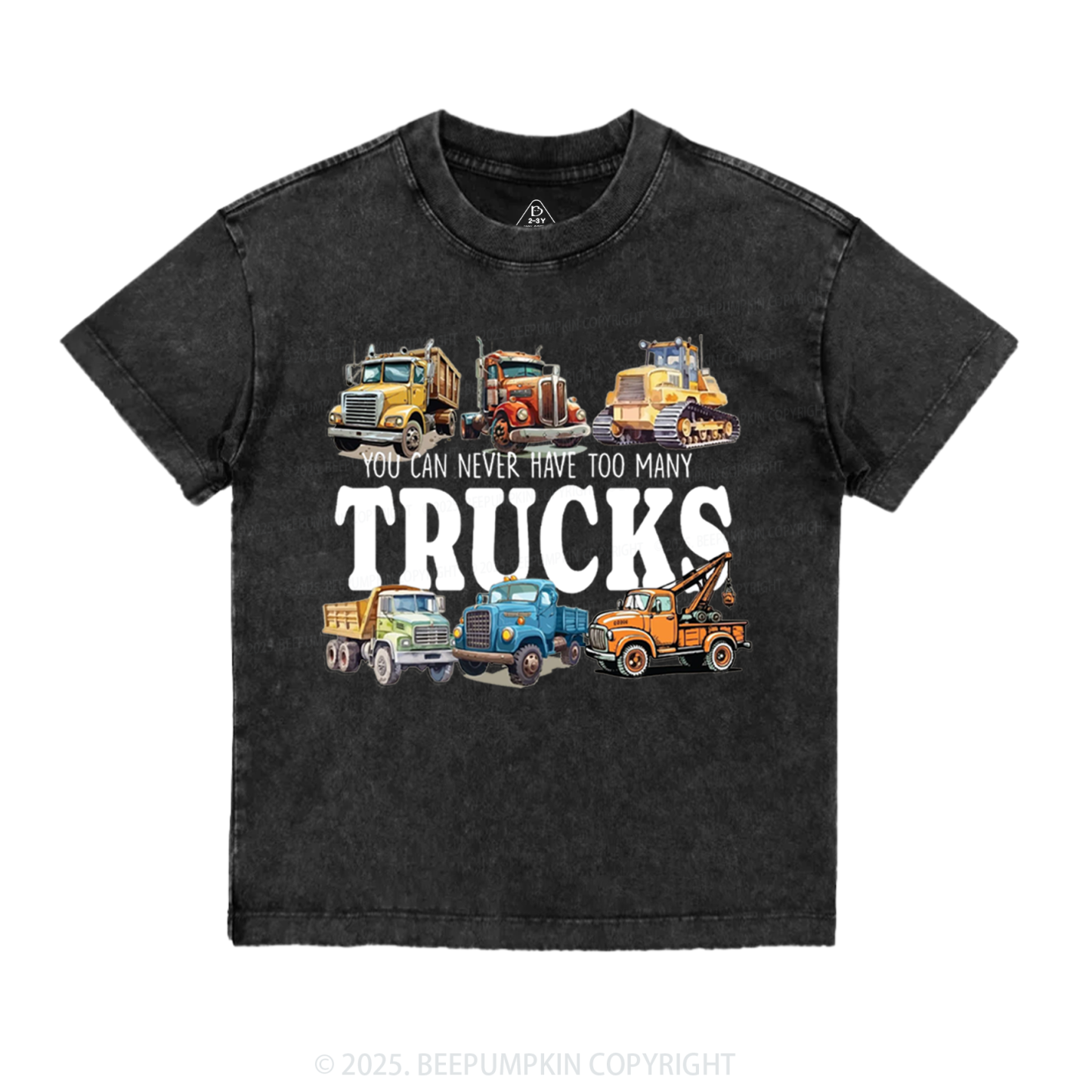 Trucks Toddler&Kids Washed Tees