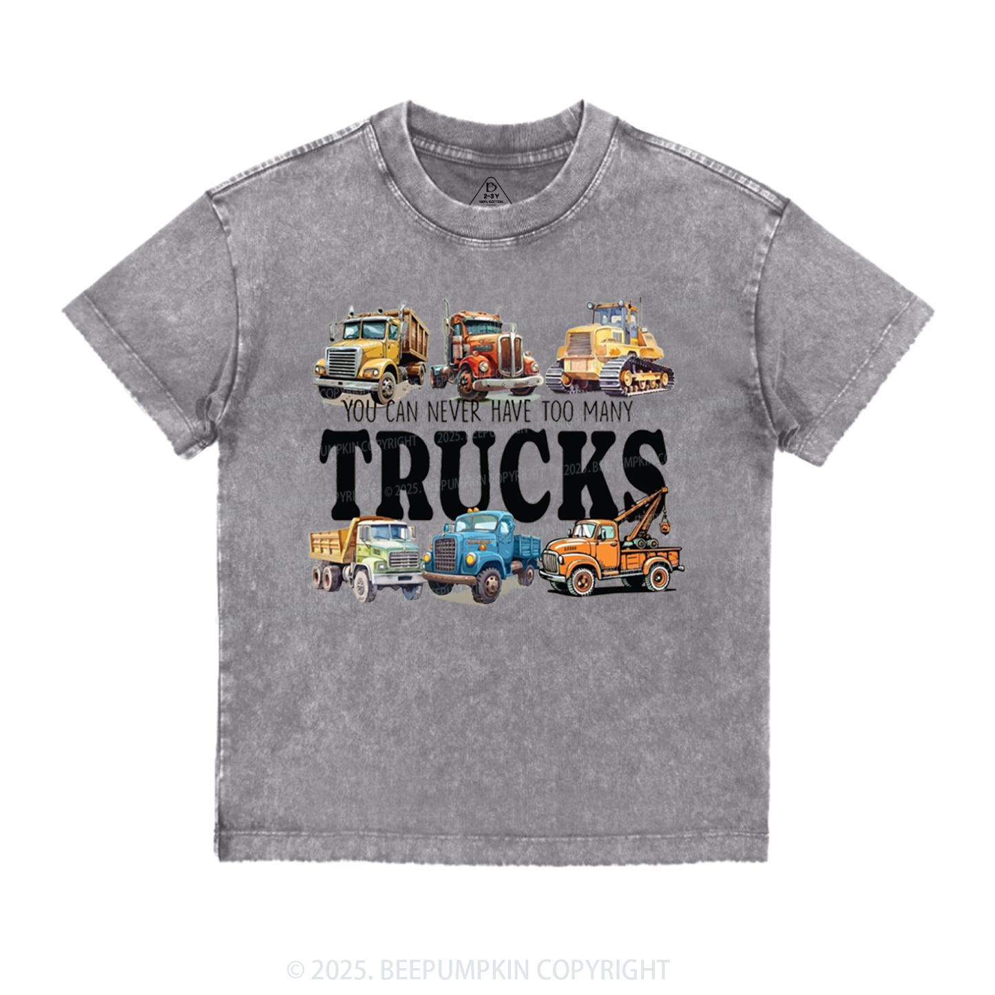 Trucks Toddler&Kids Washed Tees