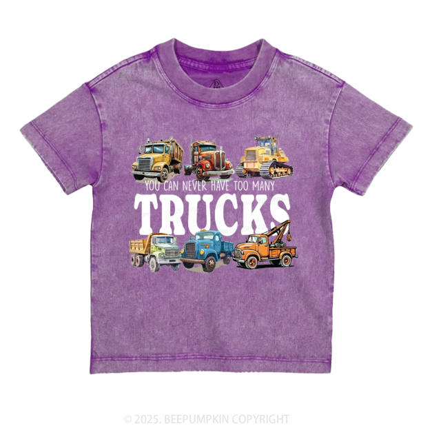 Trucks Toddler&Kids Washed Tees