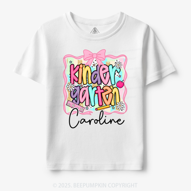 Personalized Color Grade Toddler&Kid's Tees Beepumpkin