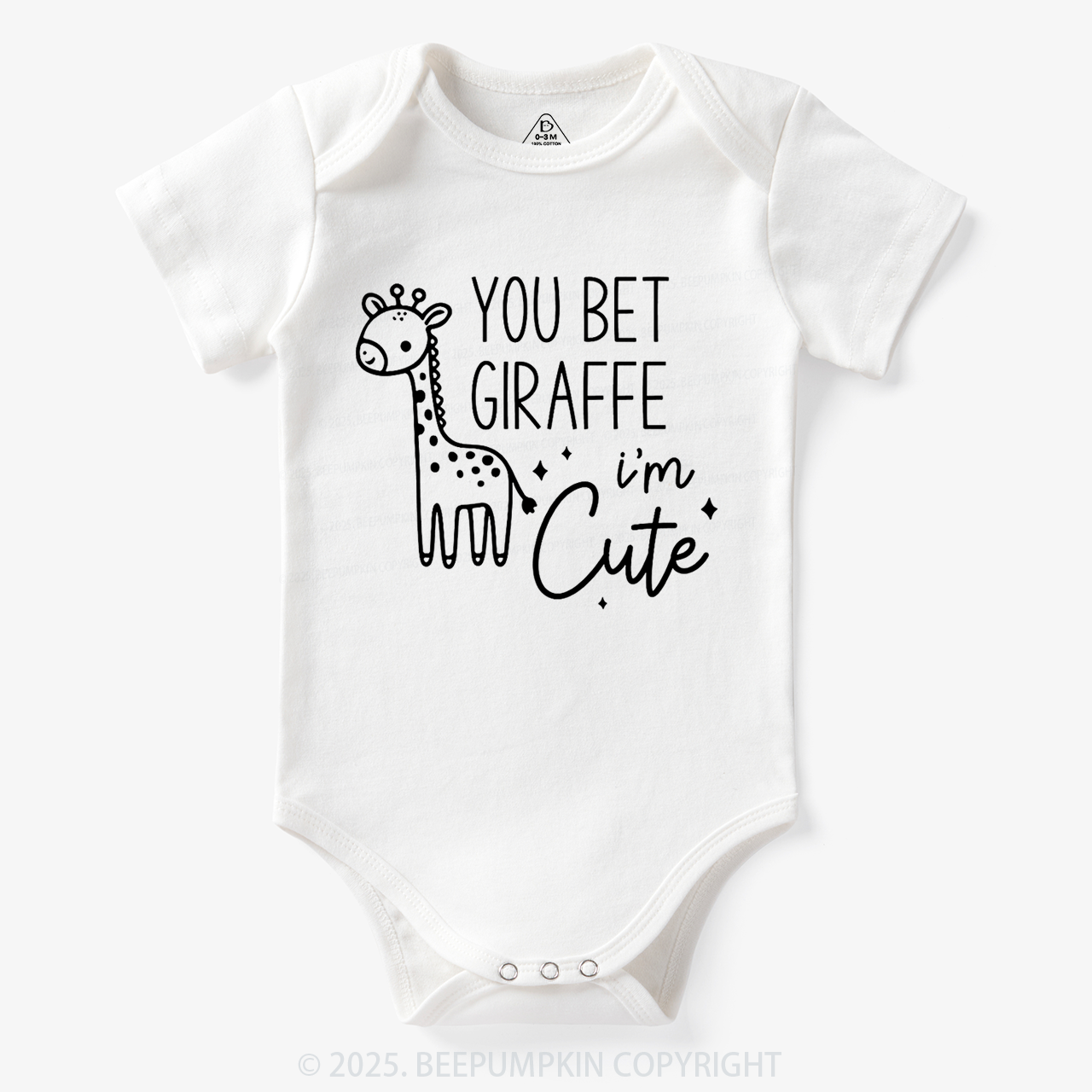 You Bet Your Giraffe I'm Cute Bodysuit Beepumpkin 7
