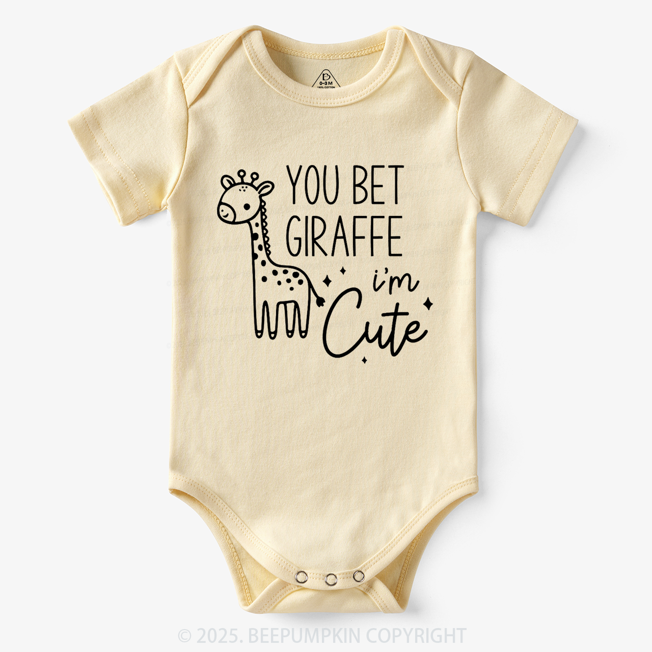 You Bet Your Giraffe I'm Cute Bodysuit Beepumpkin 7