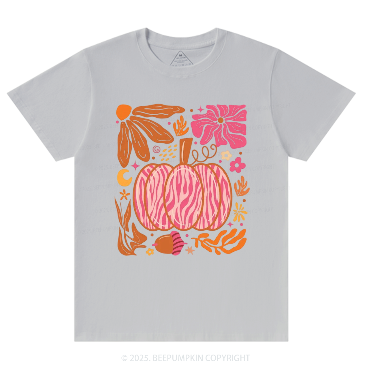 Leopard Pink Pumpkin Fall T-Shirts Beepumpkin 