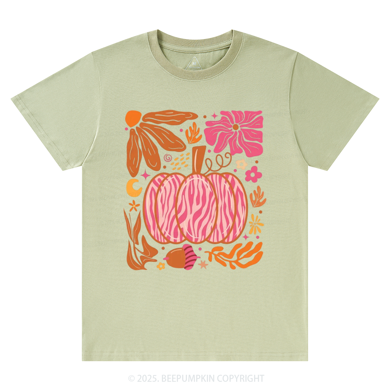 Leopard Pink Pumpkin Fall T-Shirts Beepumpkin 