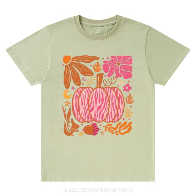 Leopard Pink Pumpkin Fall T-Shirts Beepumpkin 