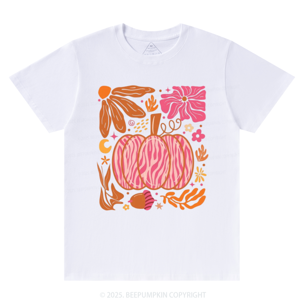 Leopard Pink Pumpkin Fall T-Shirts Beepumpkin 