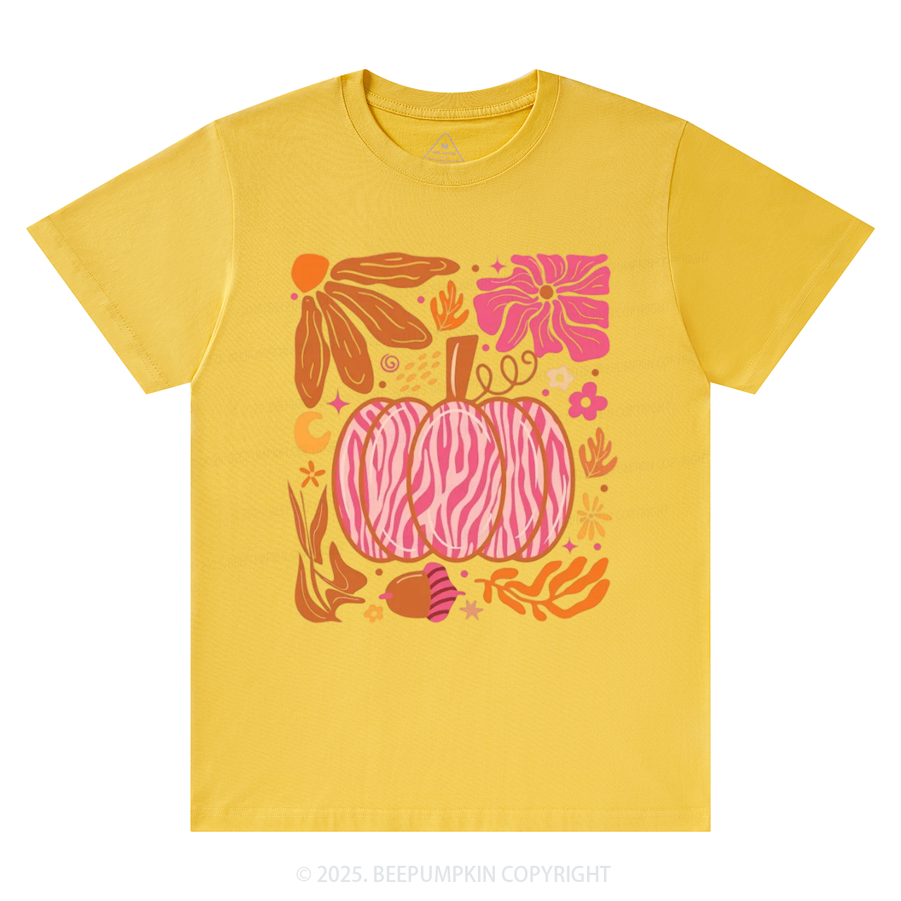 Leopard Pink Pumpkin Fall T-Shirts Beepumpkin 