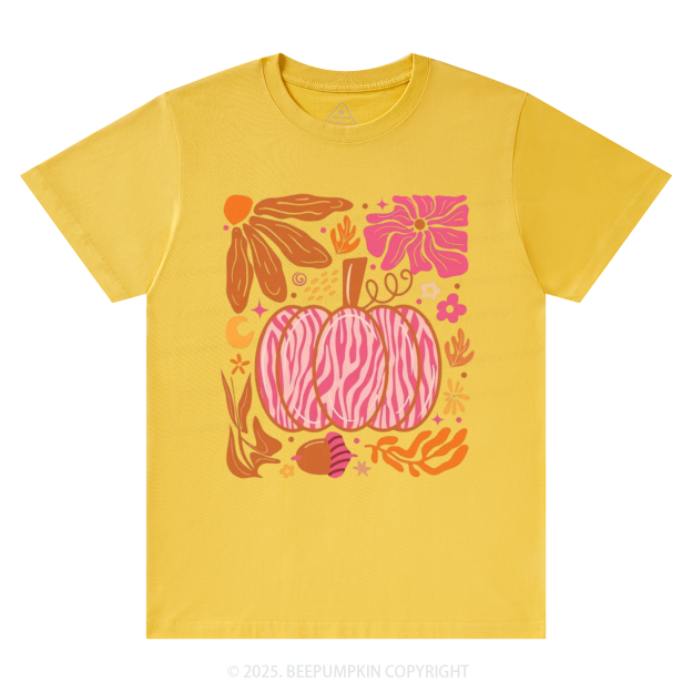 Leopard Pink Pumpkin Fall T-Shirts Beepumpkin 