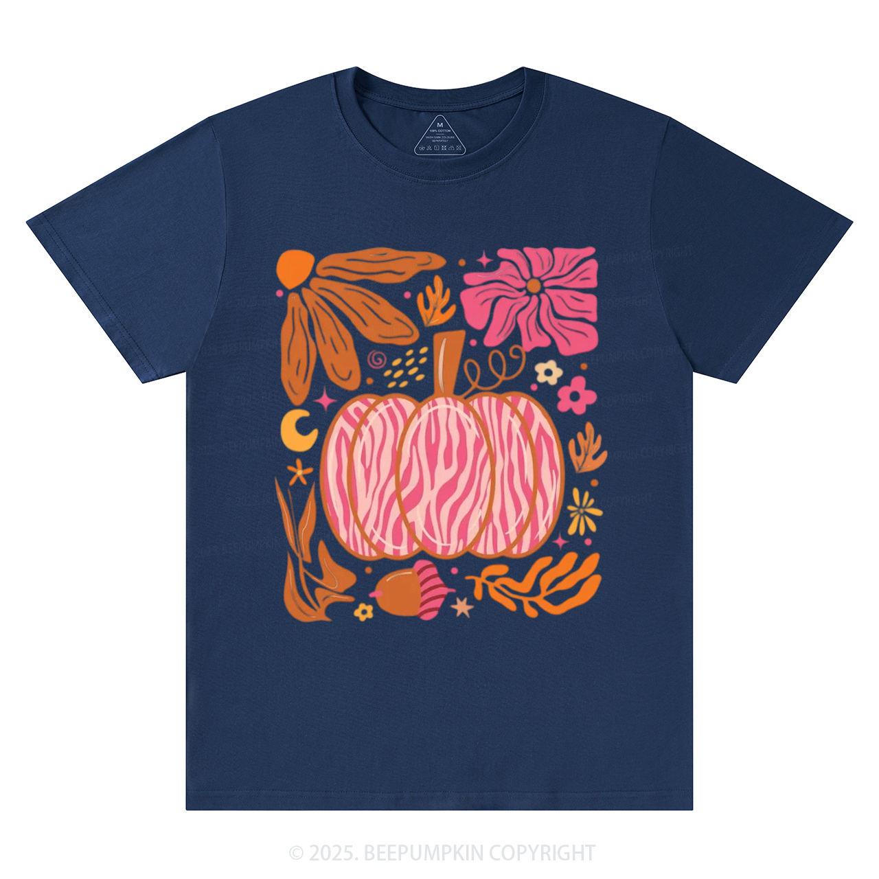 Leopard Pink Pumpkin Fall T-Shirts Beepumpkin 