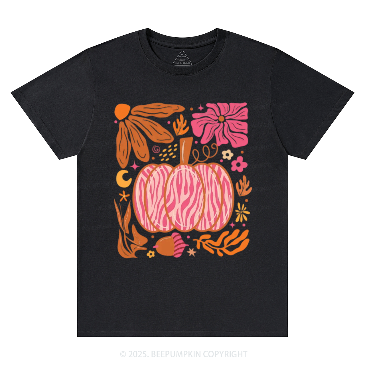 Leopard Pink Pumpkin Fall T-Shirts Beepumpkin 