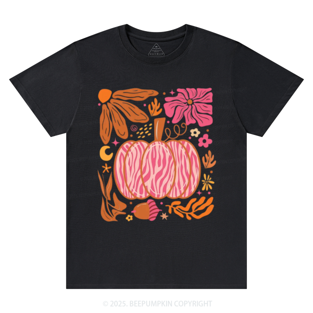 Leopard Pink Pumpkin Fall T-Shirts Beepumpkin 