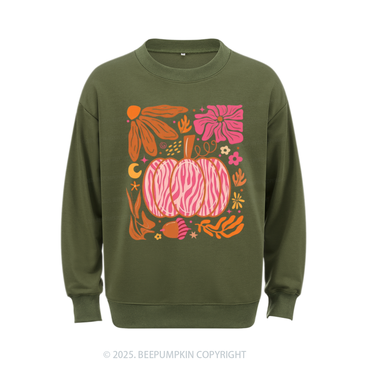 Leopard Pink Pumpkin Sweatshirt Beepumpkin
